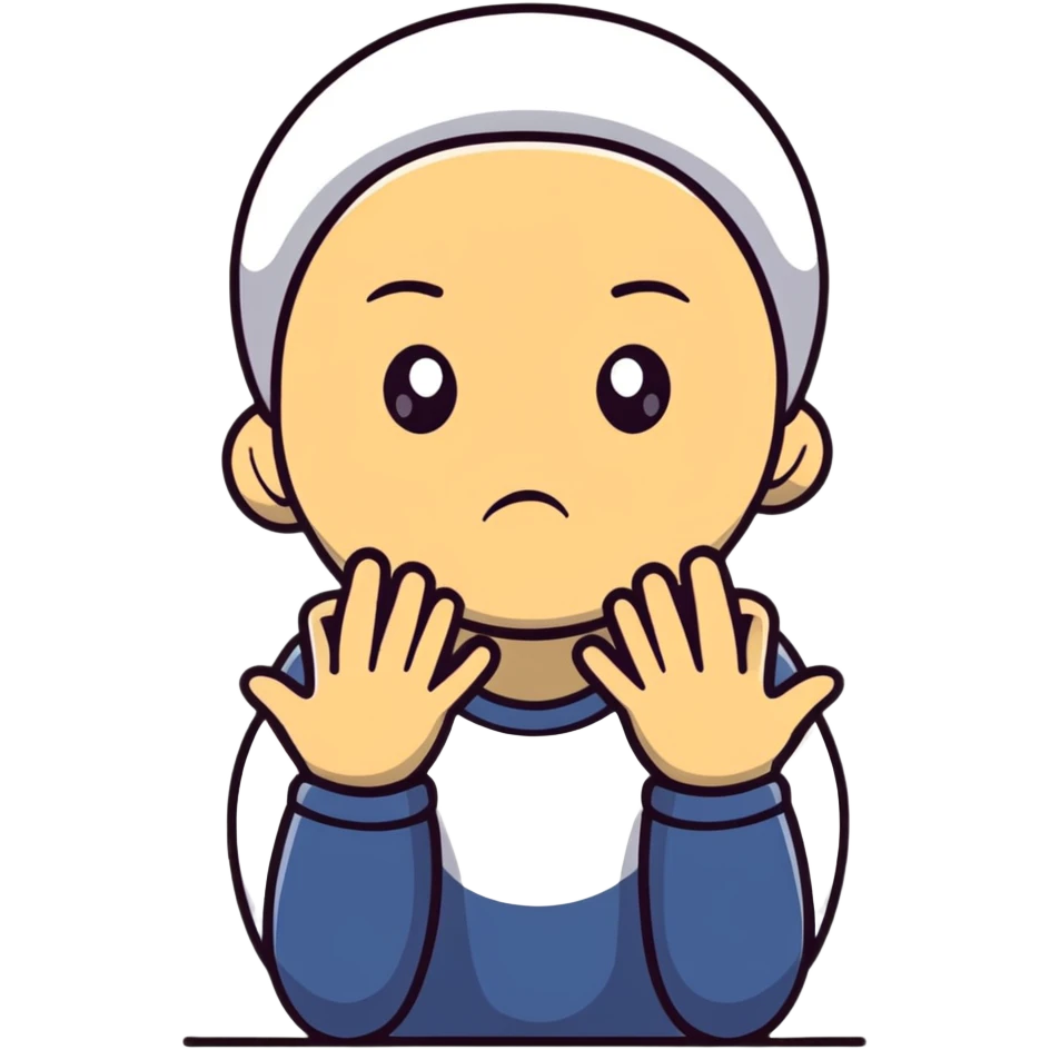 person begging for forgiveness with remorseful expression and pleading hands emoji