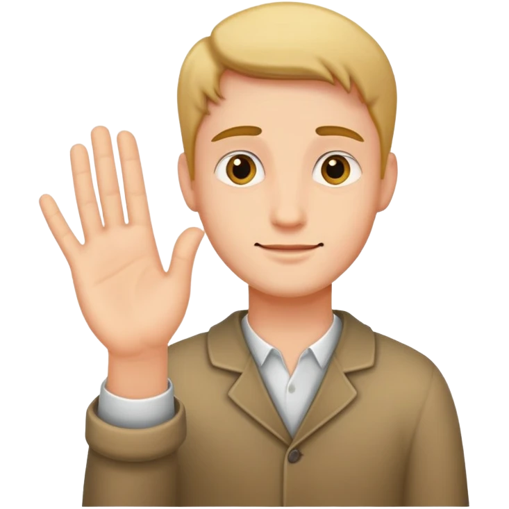 offers his hand emoji