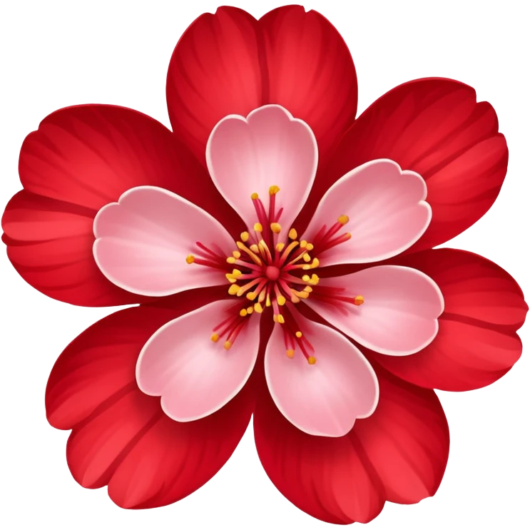 red sakura emoji