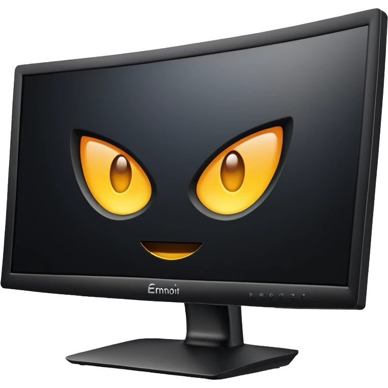 Create a curved monitor for gaming emoji