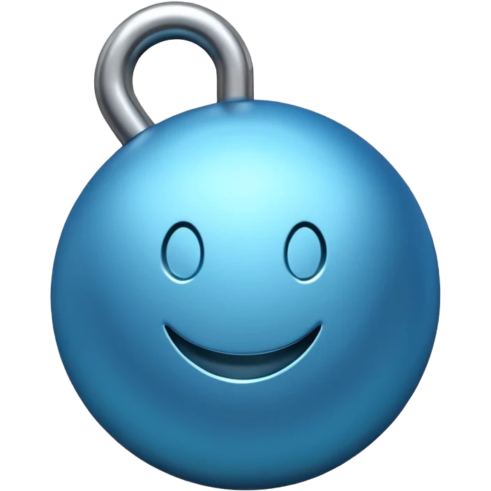 Blauer Haken von tik tok emoji