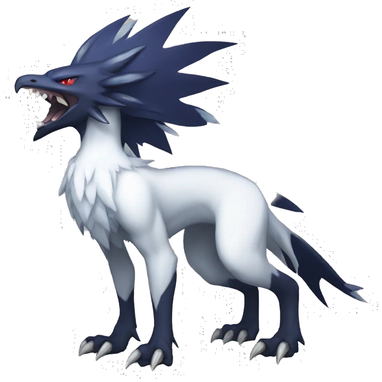 Edgy Cool Nargacuga-Absol-Pokémon Full Body emoji
