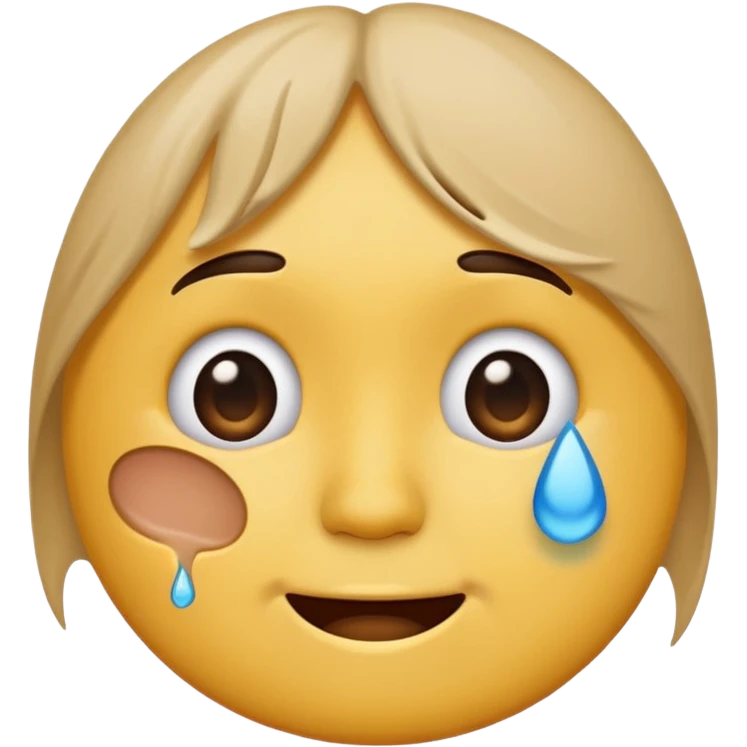 sad emoji with bruise under eye
no i would like skmilar to smiling face holding up tears emoji