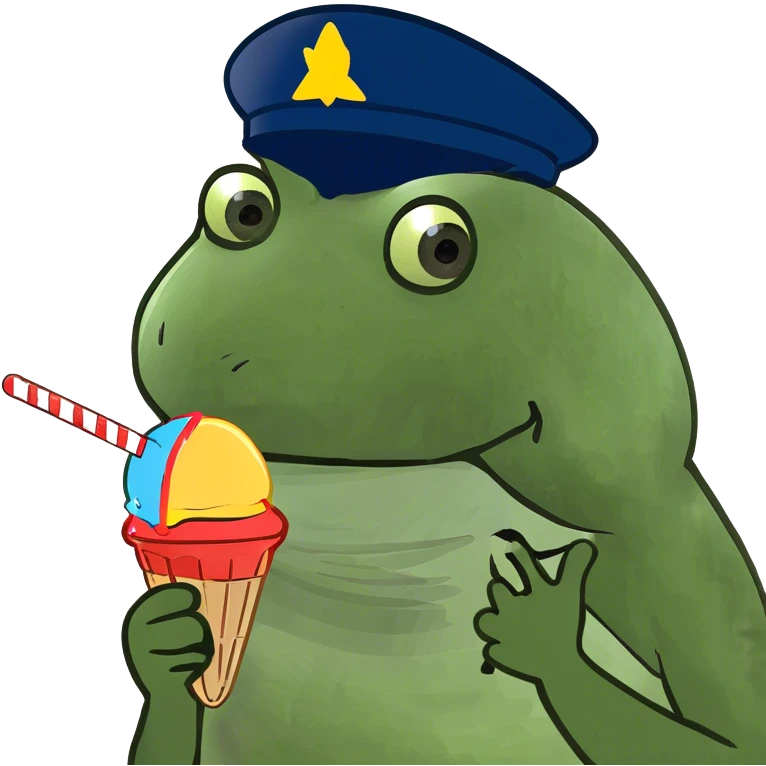 wearing a propeller hat, eating a popsicle emoji