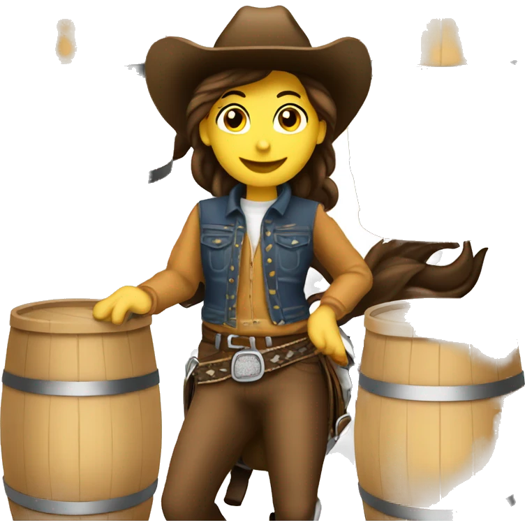 barrel racer emoji