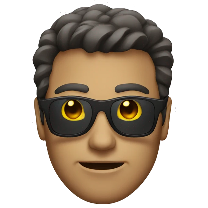 creepy guy with sunglasses on emoji