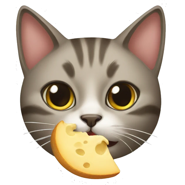 cat eating emoji