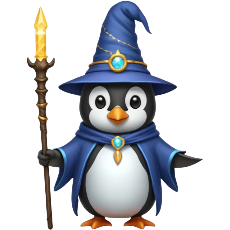 Penguin Wizard emoji