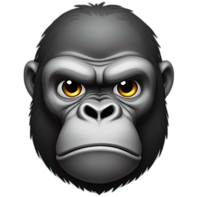 Buff Gorilla looking very sad hurt and upset emoji