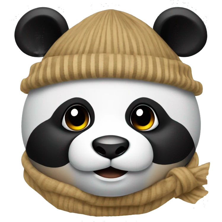 Panda mit Mütze  emoji