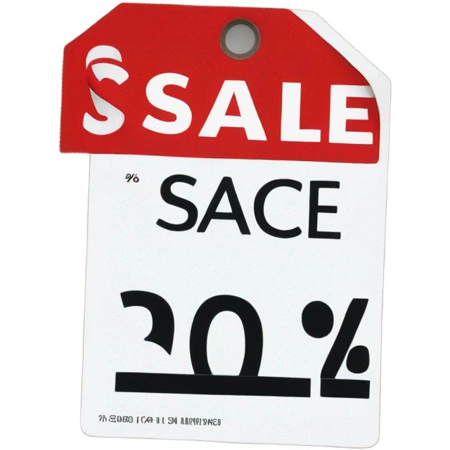 price tag sale in re emoji