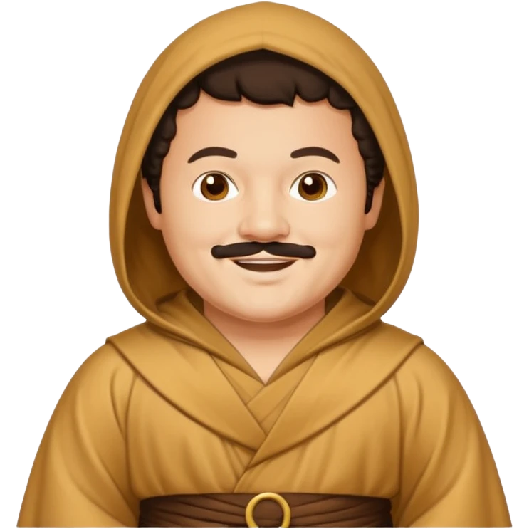 Create a Nacho Libre emoji for a teams chat but make it more original style to the movie emoji