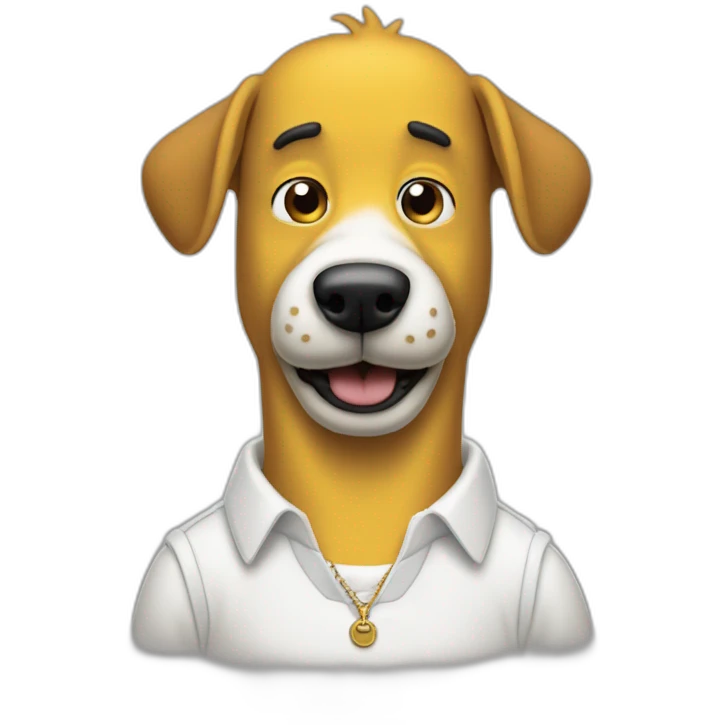 homer simpson with a jack russel emoji