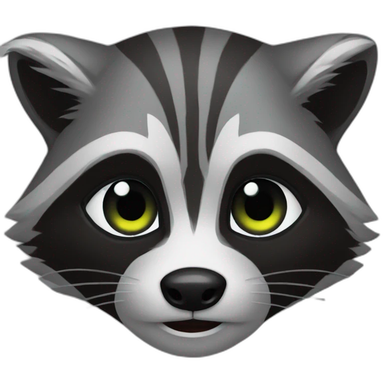 Raccoon evil emoji