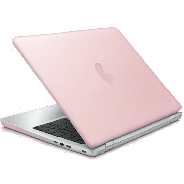 Light pink laptop emoji