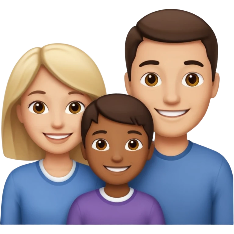 Family of 3 emoji