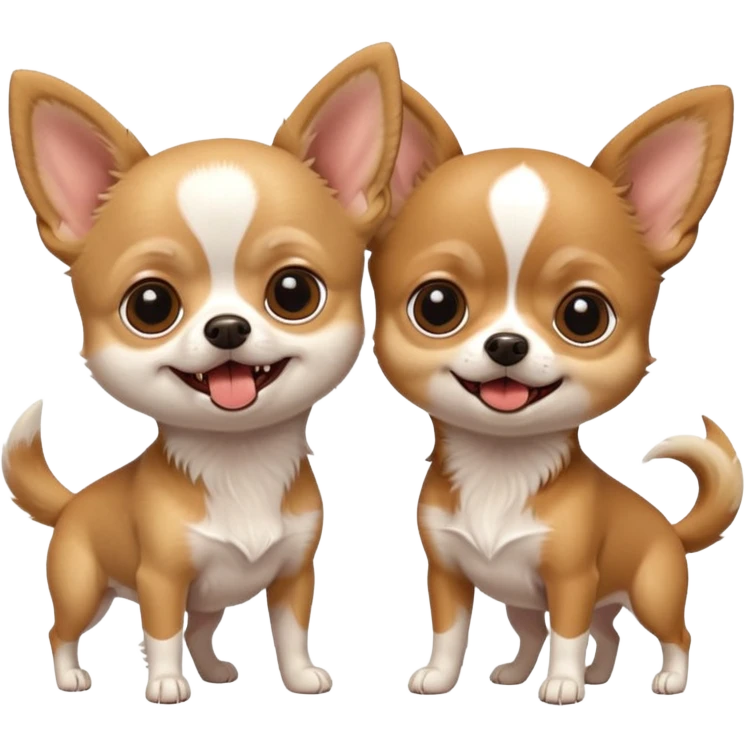 two annoying chihuahuas barking emoji