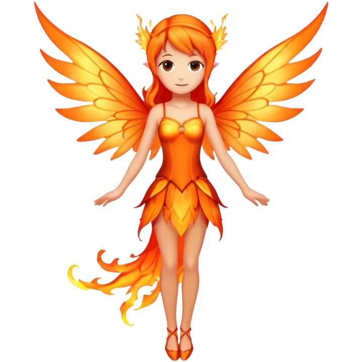 Fire fairy  emoji