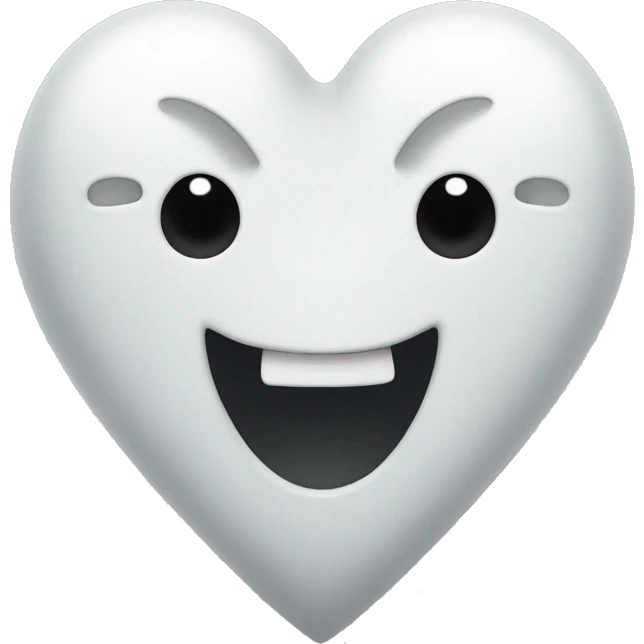 a ghost-like heart emoji