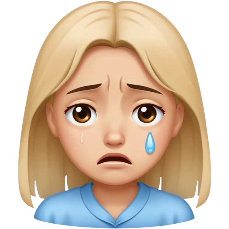 Crying girl emoji