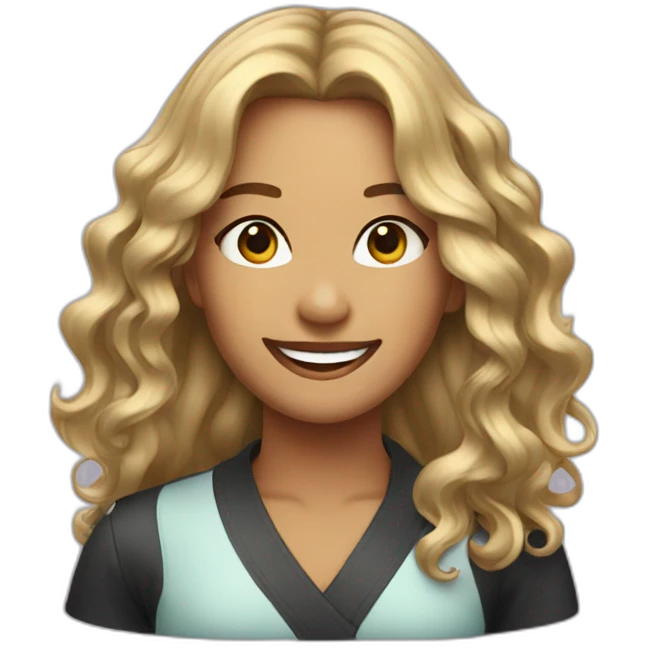 Hairdresser women smiling emoji