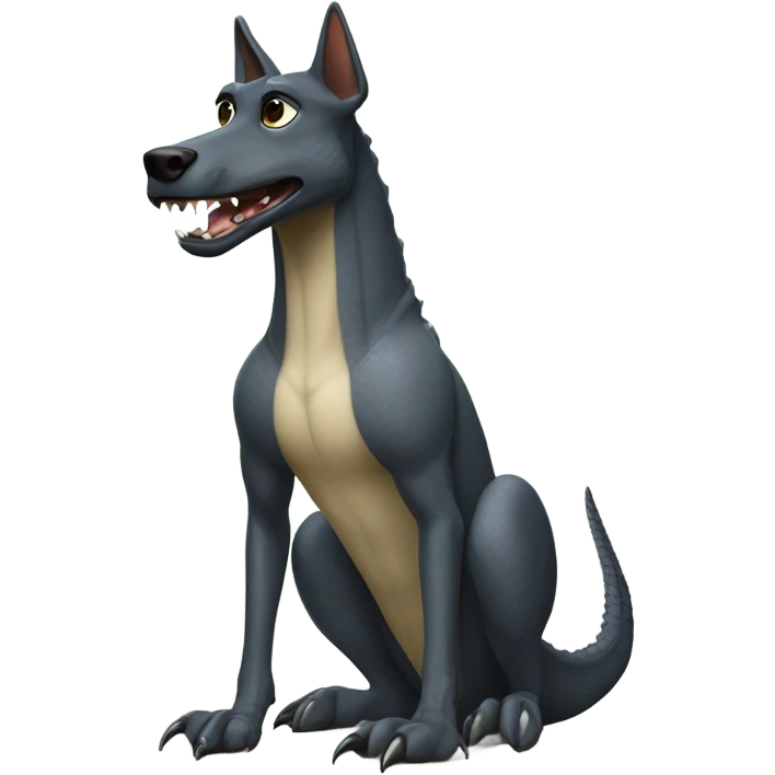 a malinois alligator emoji