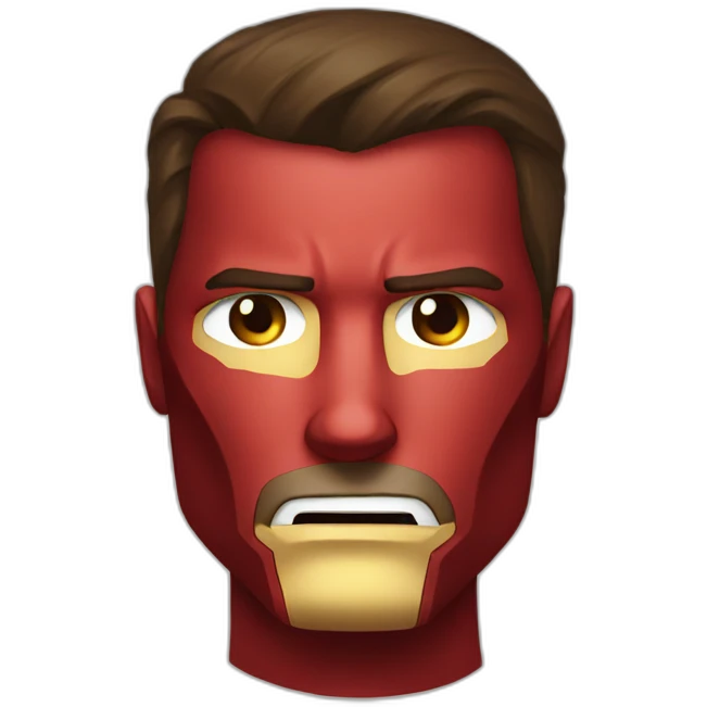 Ironman face sad emoji