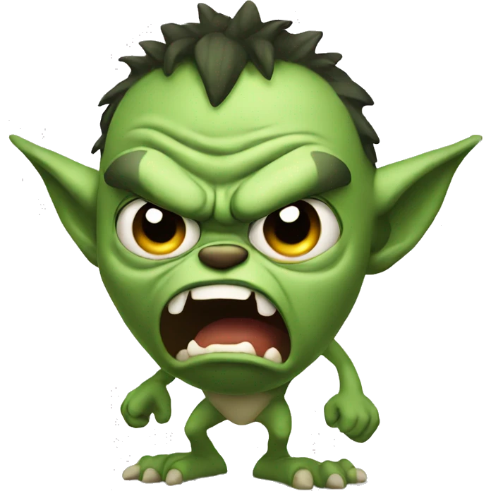 angry gremlin emoji
