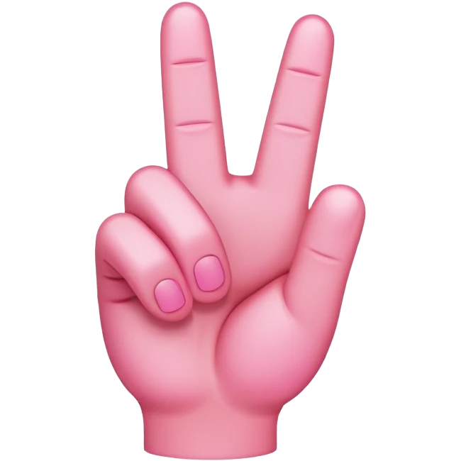 Middle finger thats pink emoji