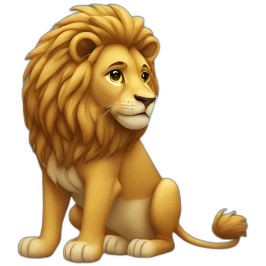 Lion-constellation-night emoji