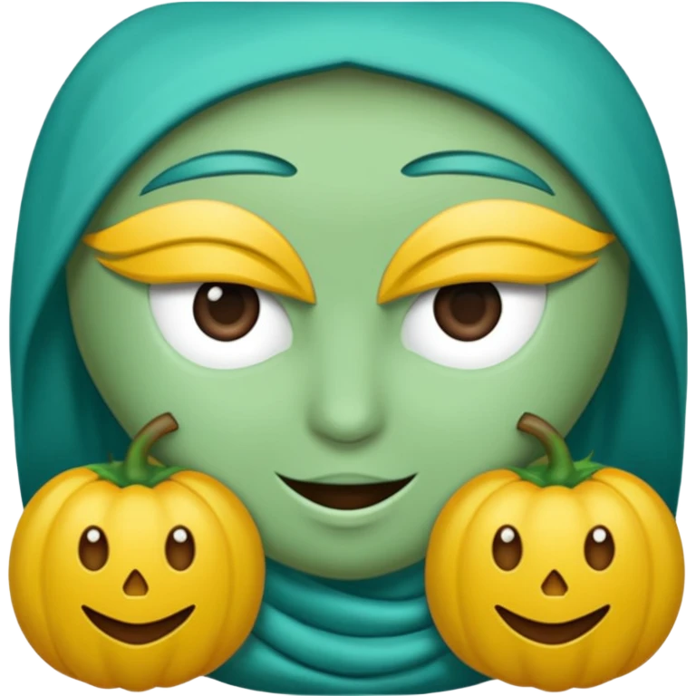 mavi yeşil ve turkuaz renk karışımlı bir turnuva kupası emoji