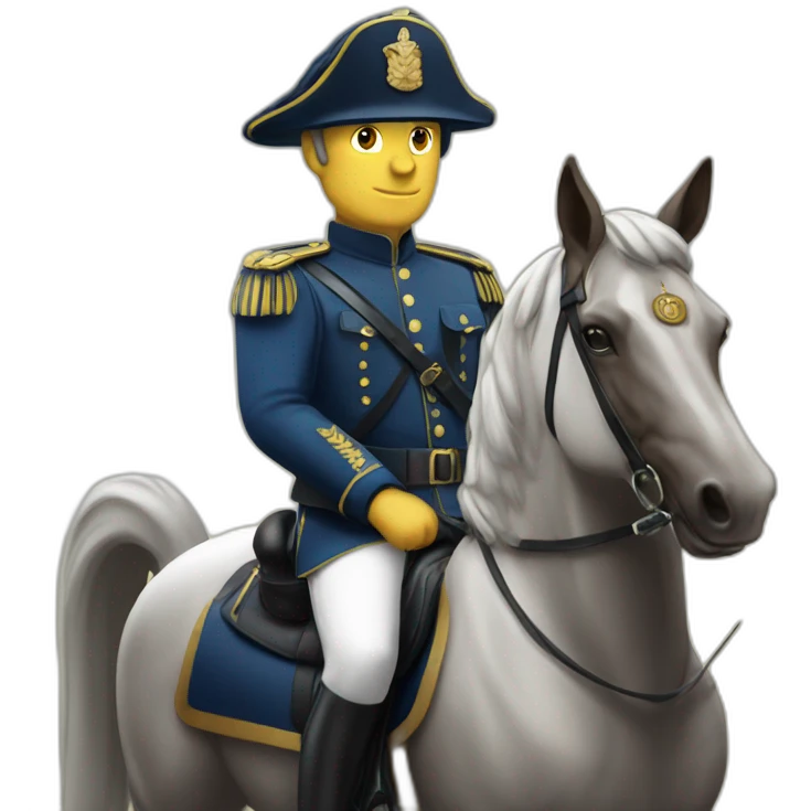 Gendarme français à cheval emoji