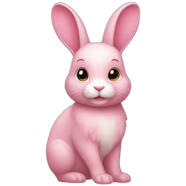 Lapin rose emoji