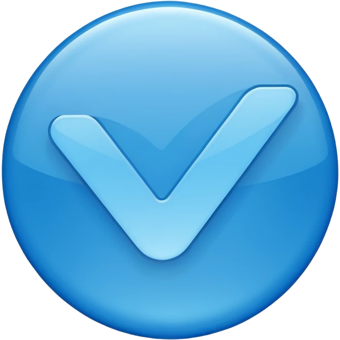 Create a instagram verified blue tick emoji