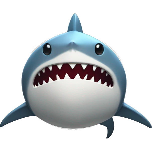 Shark playing video games emoji