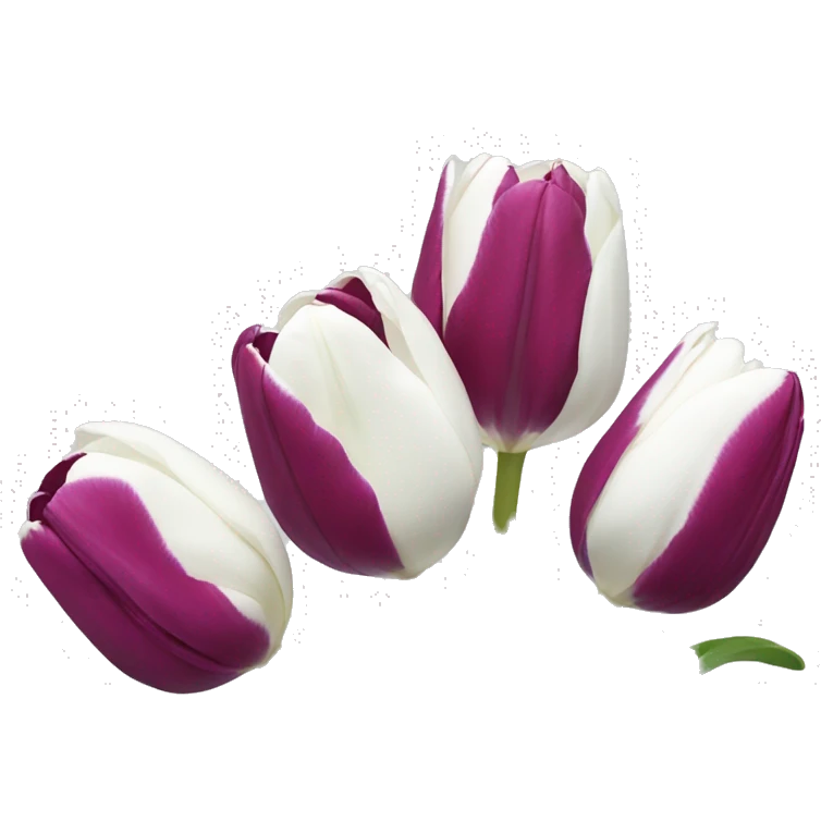 White tulipans emoji