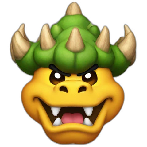 bowser mixed with dirt emoji emoji