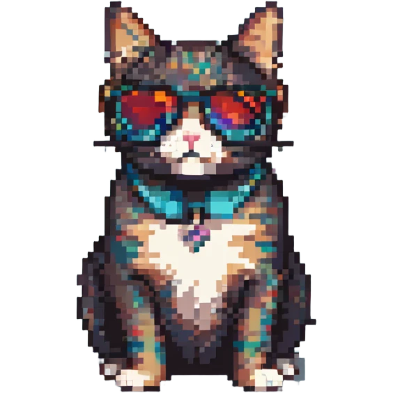 Cat wearing sunglasses emoji