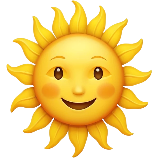 smiling sun emoji