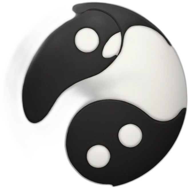 Ying yang emoji