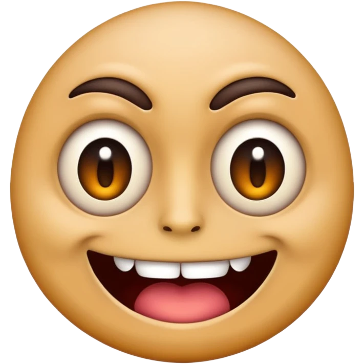 freaky emoji with bizarre face and strange colors emoji