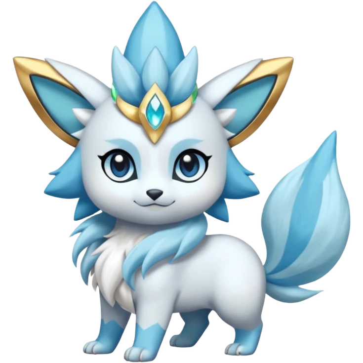 Fluffy floofy furry scaly cute elegant pristine beautiful precious pretty Primarina-Glaceon-Solgaleo1Suicune-Amaura-Dialga-fusion emoji