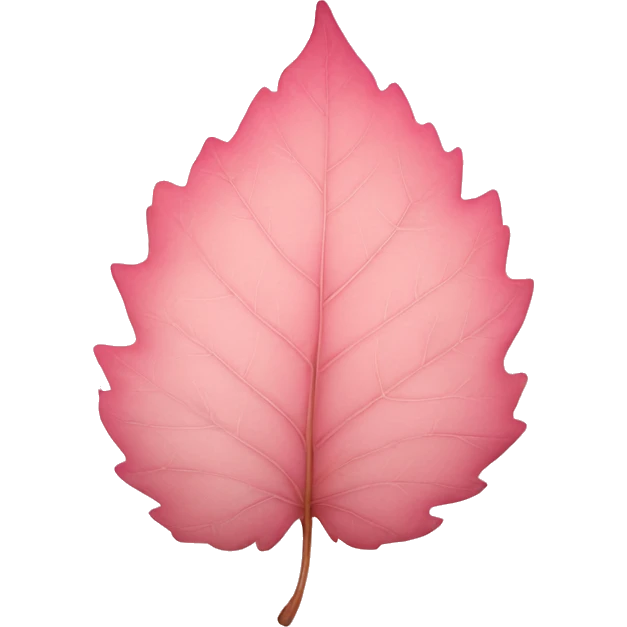 autumn light pink leaf emoji
