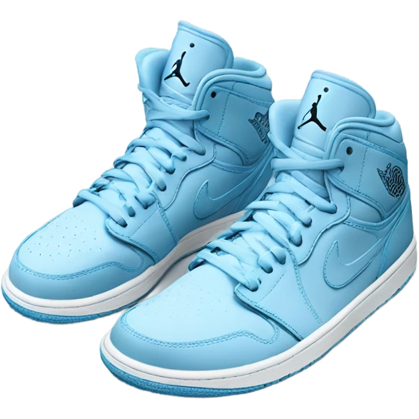 Light blue Jordan’s emoji