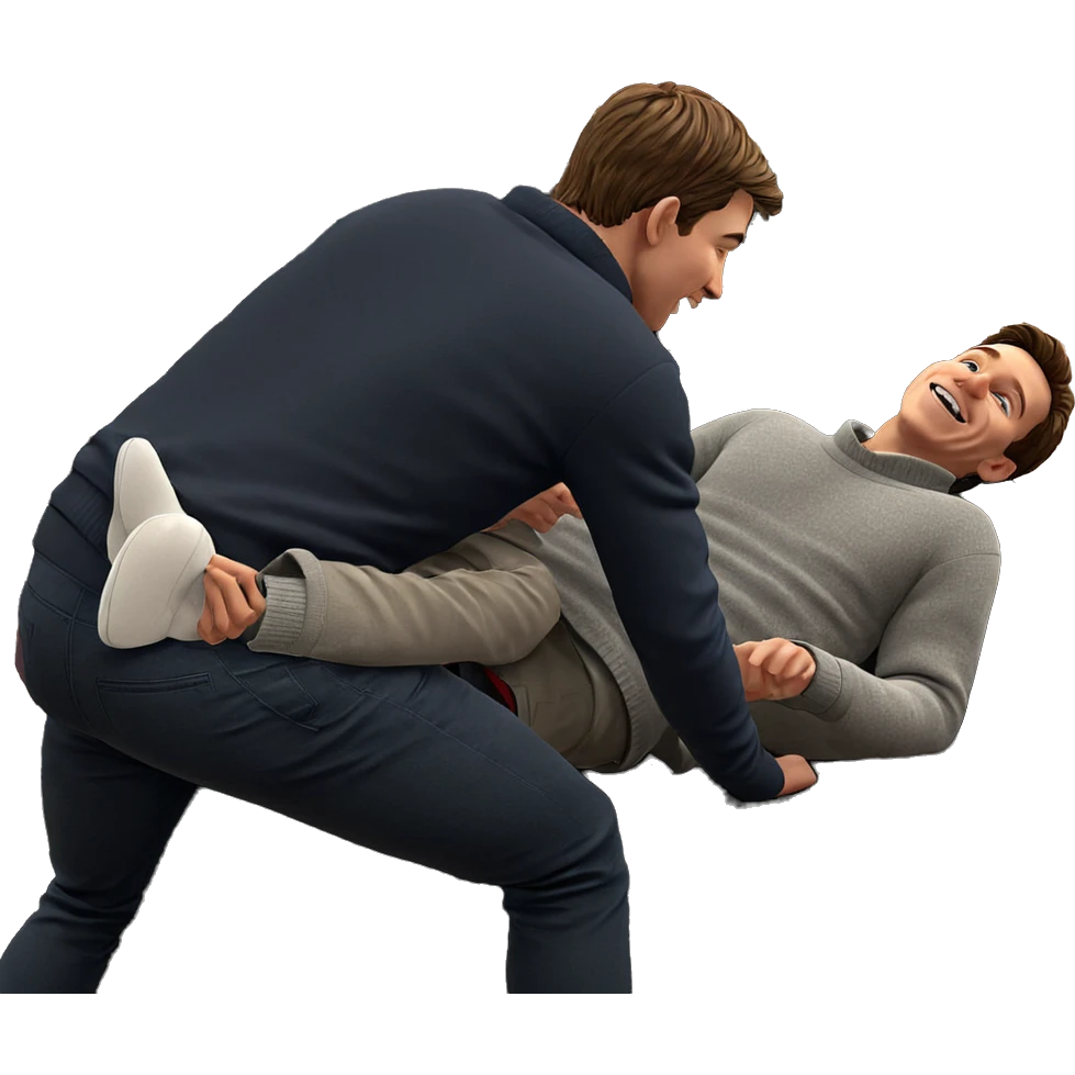 two boys in cozy sweaters emoji