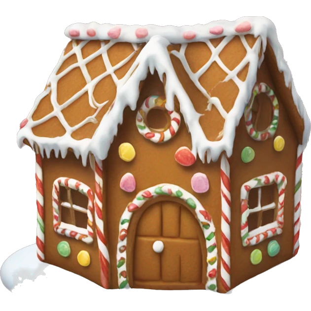 gingerbread house emoji
