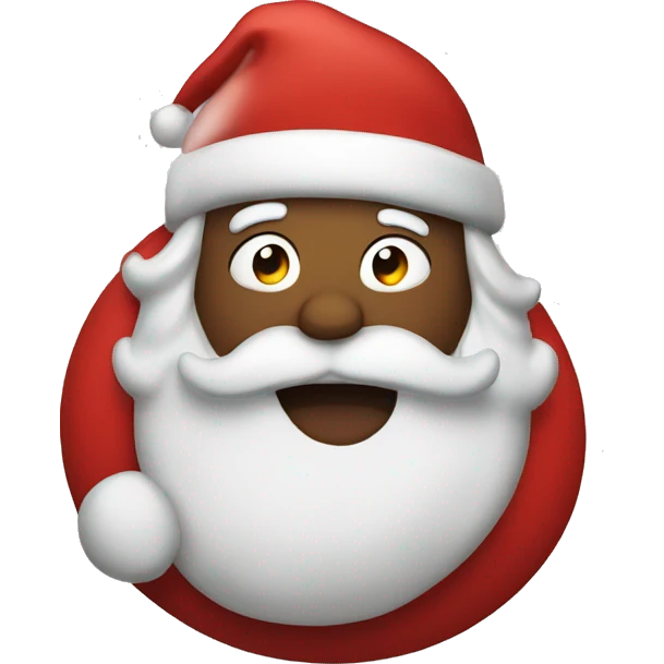 Santa farting emoji