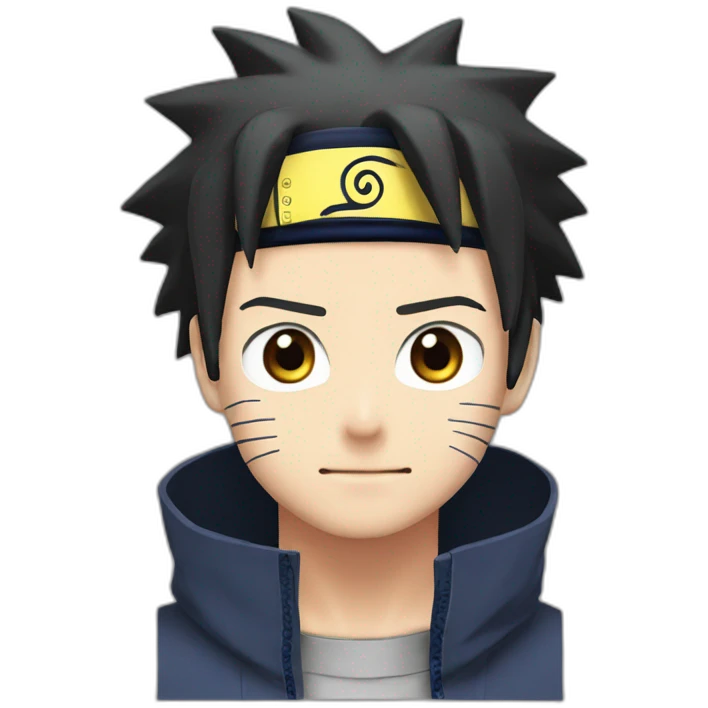 Naruto with face sasuke emoji