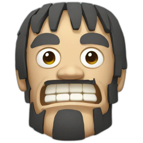 luffy moai head emoji