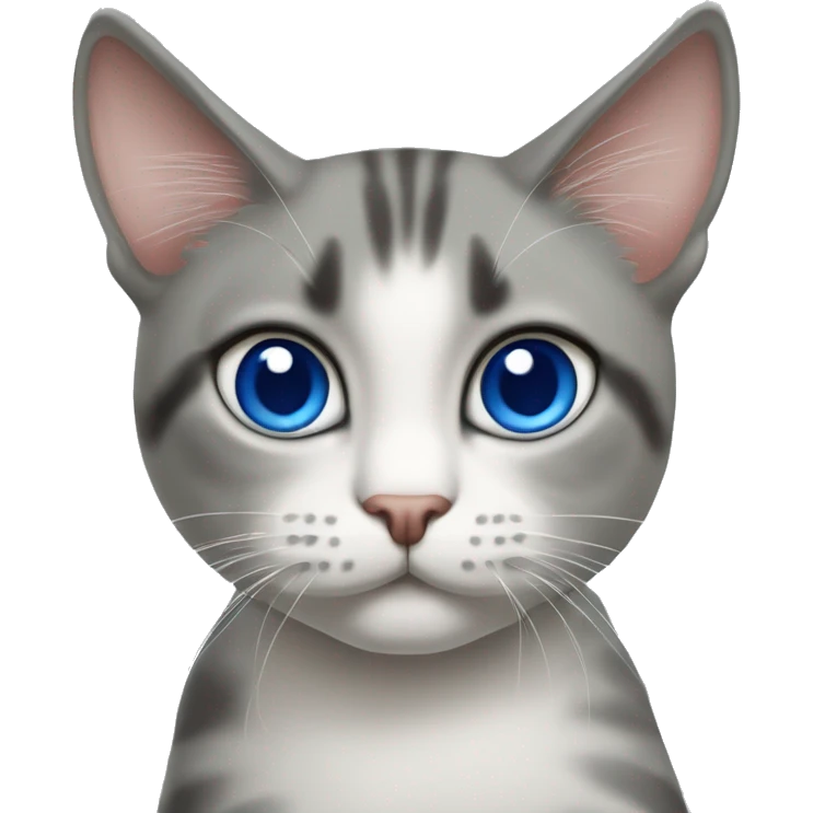 Erstelle mir ein Emoji von einer Thai Siam Katze (Blue Point) die ihr Katzenfutter bekommt  emoji
